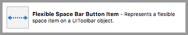 Flexible Space Bar Button Item