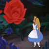 アニメで英語「アリスと花が会話する」