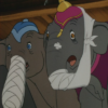 アニメで英語「怪我をした象たち」