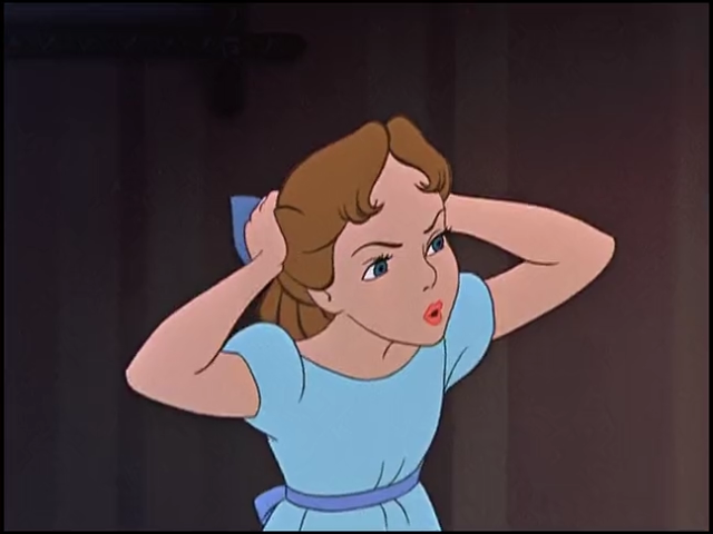 ピーターパン18 ウェンディがピーターパンにキスをしようとして ティンカーベルが怒る はじはじ英語研究