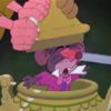 アニメで英語「ネズミの鼻の上にジャムを塗る」